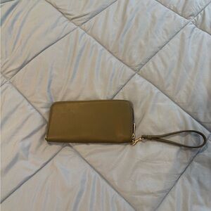 A New Day Olive Wristlet Clutch